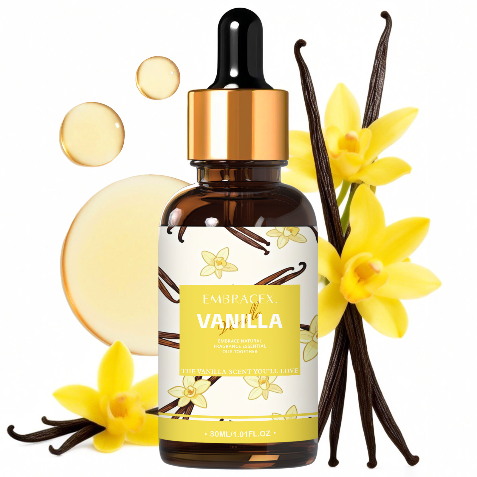 Candle Making Fragrance Oils - 30ml Vanilla Fragrance Oils For Diffusers