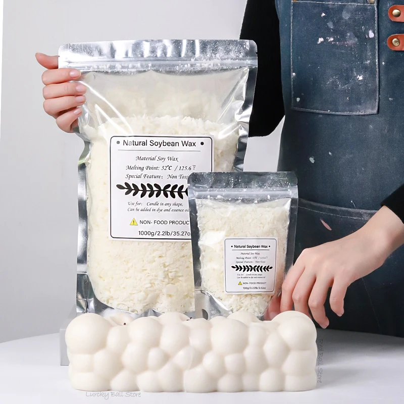 1000g 500g 250g 100g Natural S - Candle Making Soy Wax 评论和价格