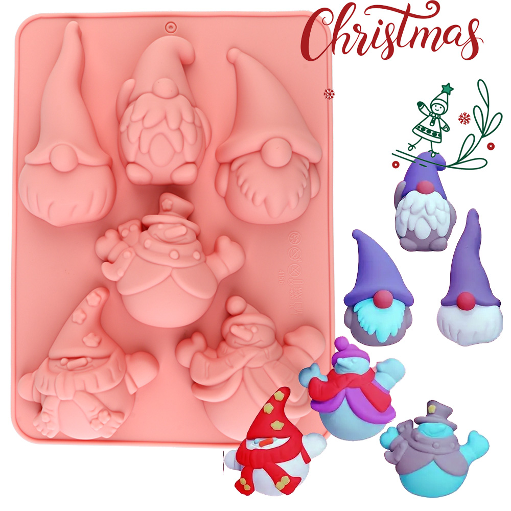6-Cavity Christmas Gnome Cake  - Candle Making Uk 评论和价格