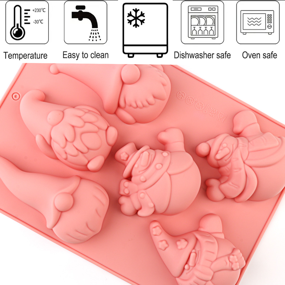 6-Cavity Christmas Gnome Cake  - Candle Making Uk 评论和价格