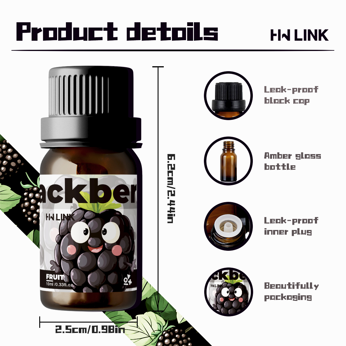Blackberry Fragrance Oils 10ml - Candle Making Scents 评论和价格
