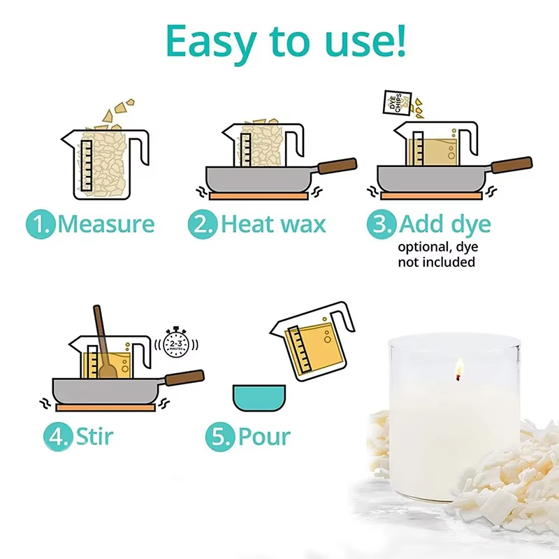 1kg/500/250/100g Pure Soy Wax  - Candle Making Soy Wax 评论和价格
