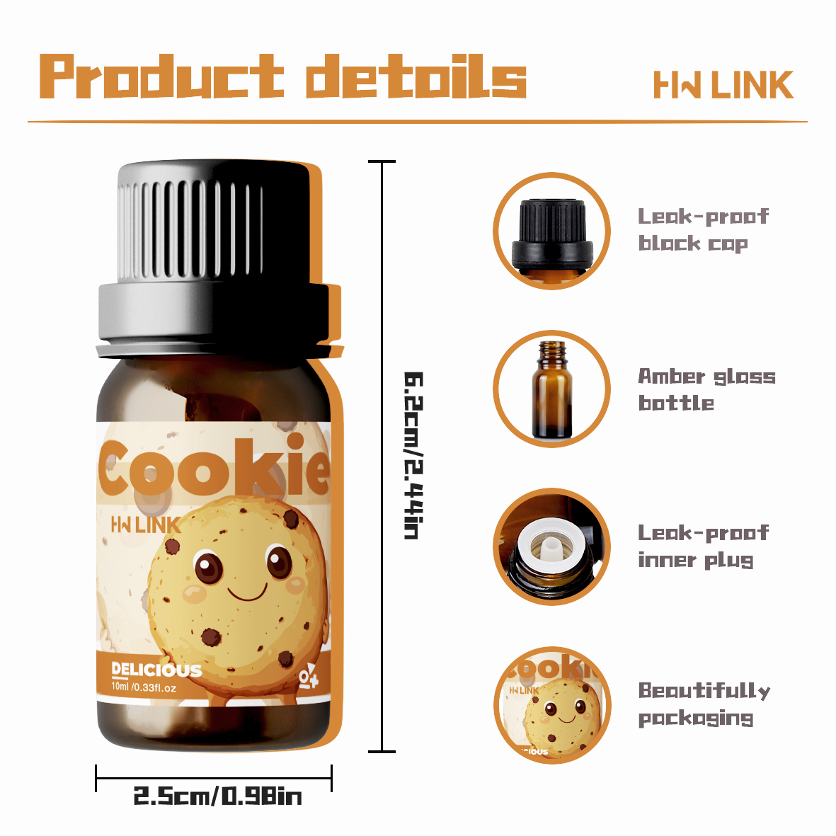 10ml Cookie Fragrance Oils For - Candle Making Scents 评论和价格