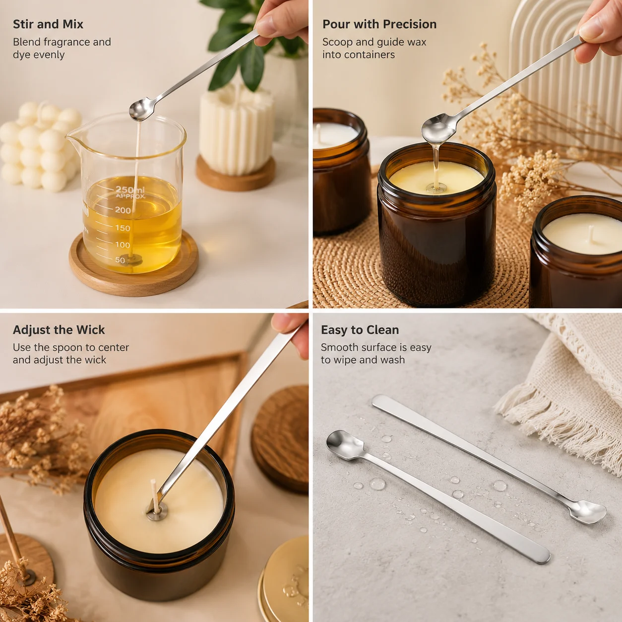 1/2PCS Stainless Steel Candle  - Candle Making Workshop 评论和价格