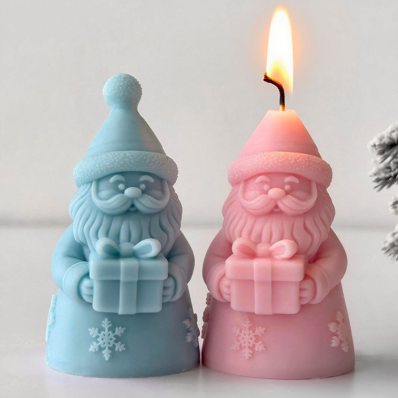 Santa Claus Gift Box Silicone  - Candle Making Soy Wax 评论和价格