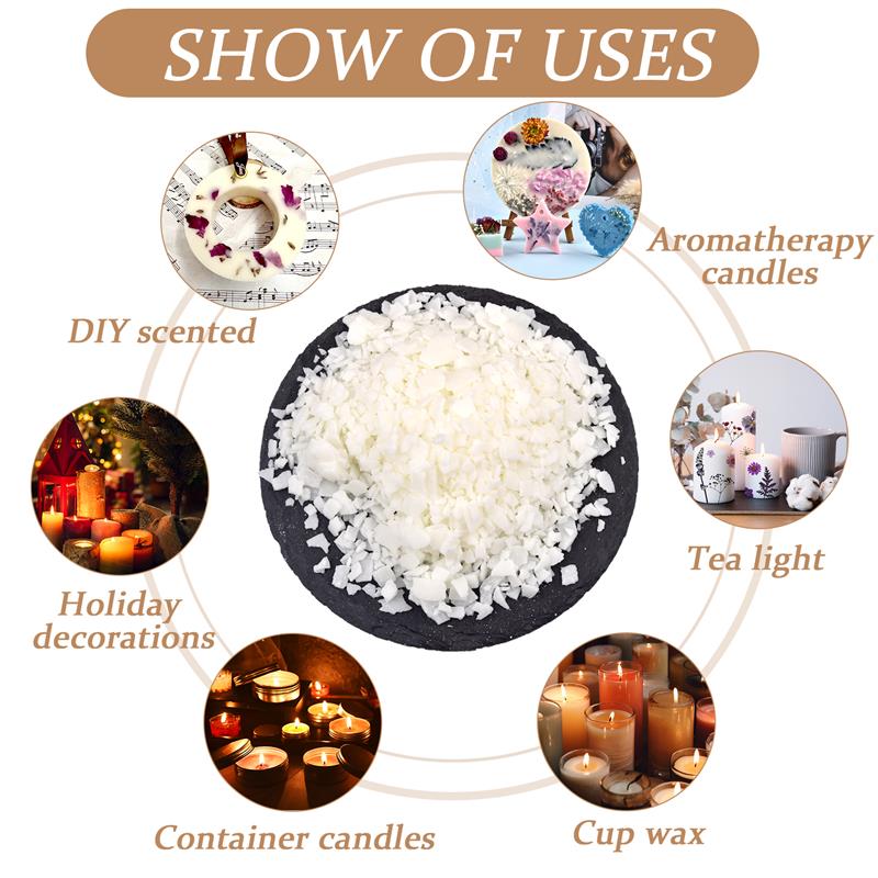 50-1000g Natural Pure Soy Wax  - Candle Making Soy Wax 评论和价格