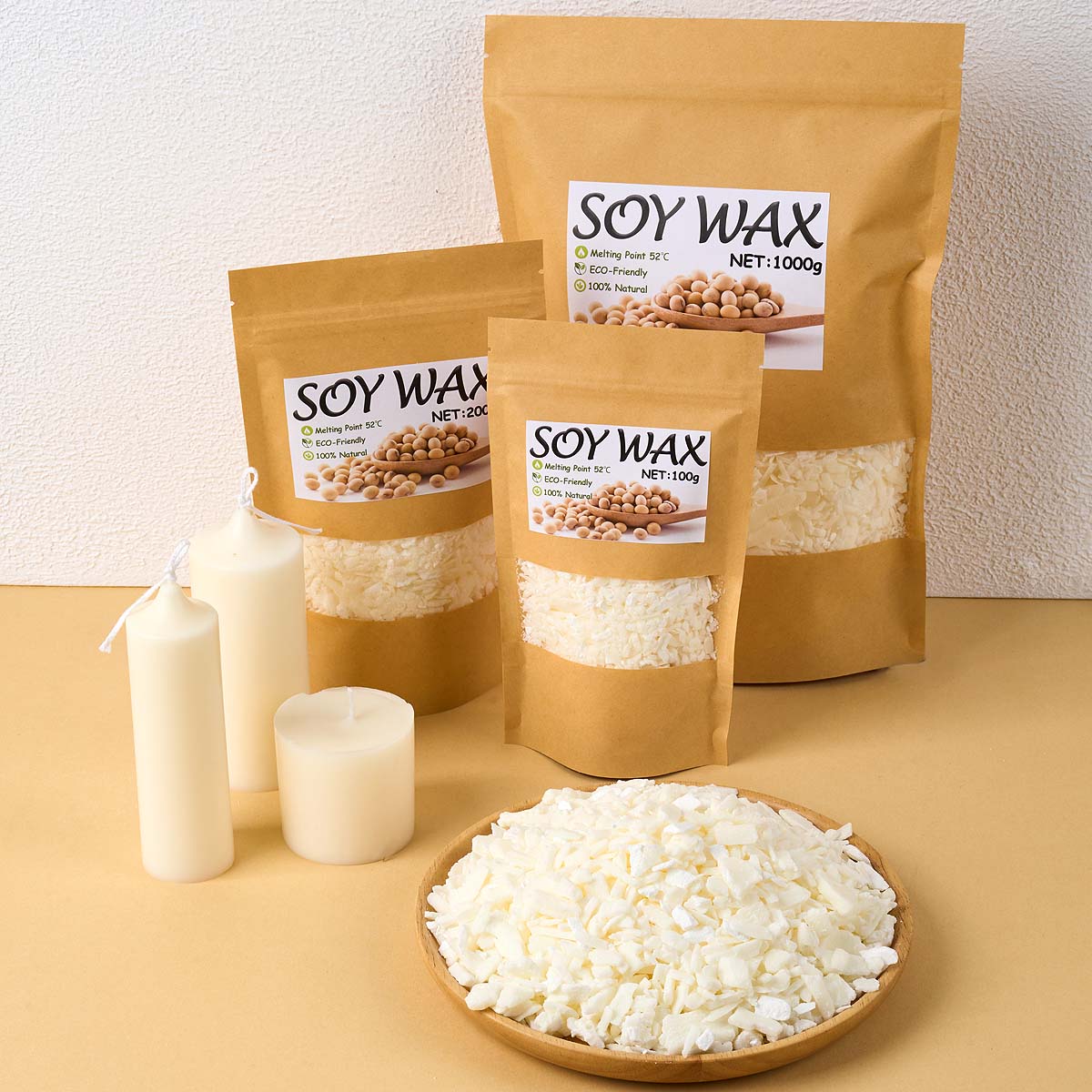 1 Pounds Pure White Soy Wax Fo - Candle Making Workshop 评论和价格
