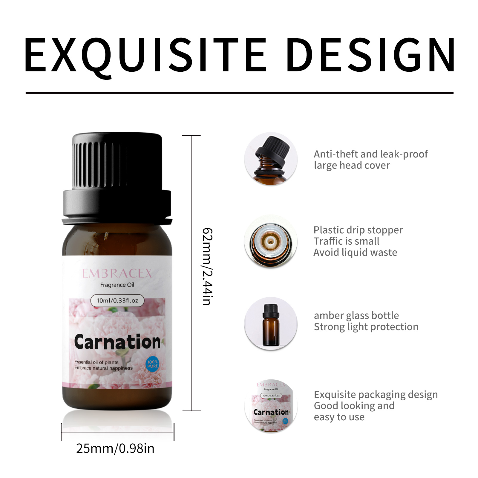 10ml Carnation Fragrance Oils  - Candle Making Scents 评论和价格