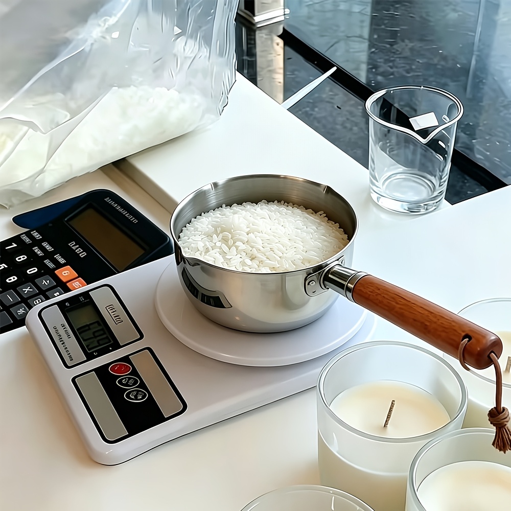 2PCS/SET Wood Handle Wax Melti - Candle Making Workshop 评论和价格