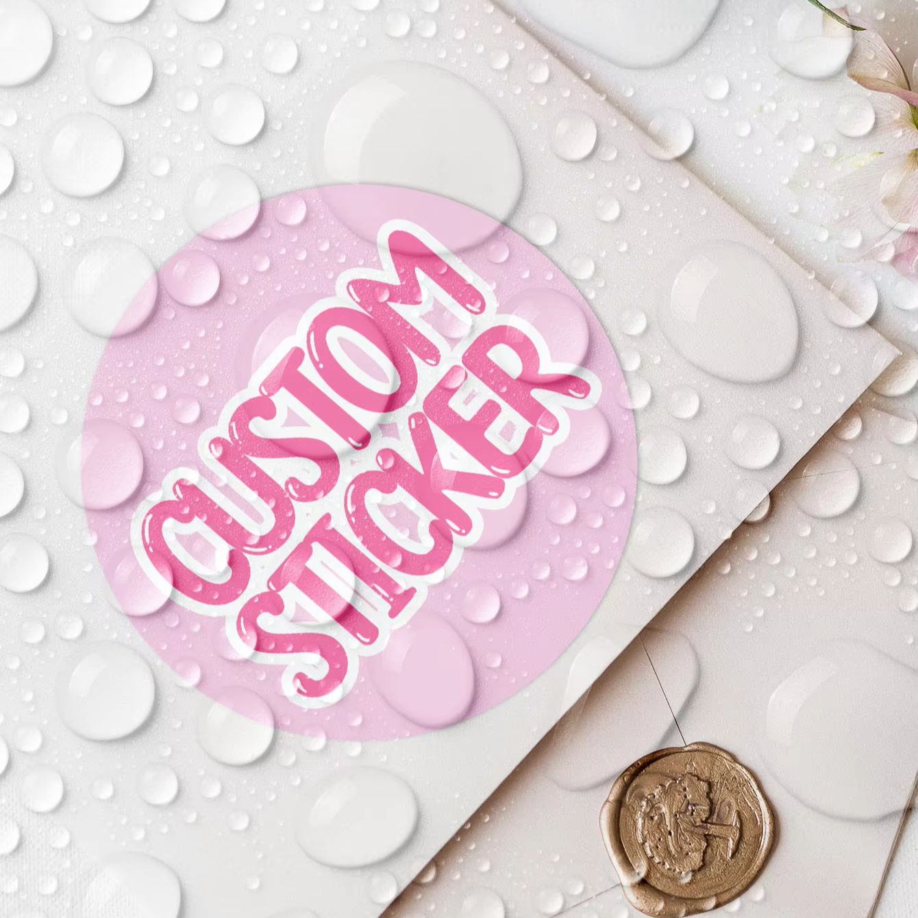 1-150PCS Custom Round Waterpro - Label Sticker Round 评论和价格