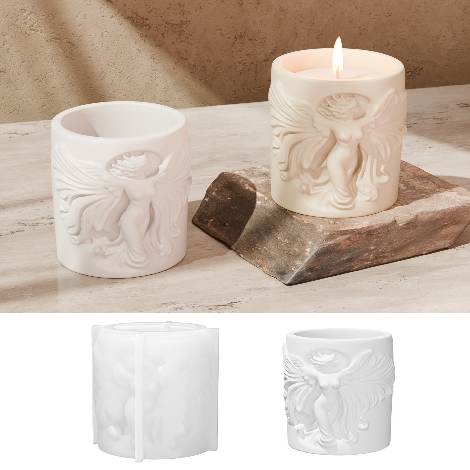 Angel Relief Cup Resin Silicon - Candle Making Scents 评论和价格