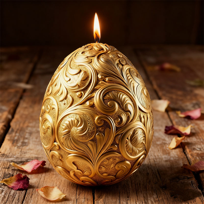 Gilded Baroque Easter Egg Cand - Candle Making Workshop 评论和价格